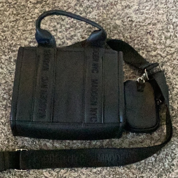 Madden NYC Black Handbag with Strap - Picture 2 of 8